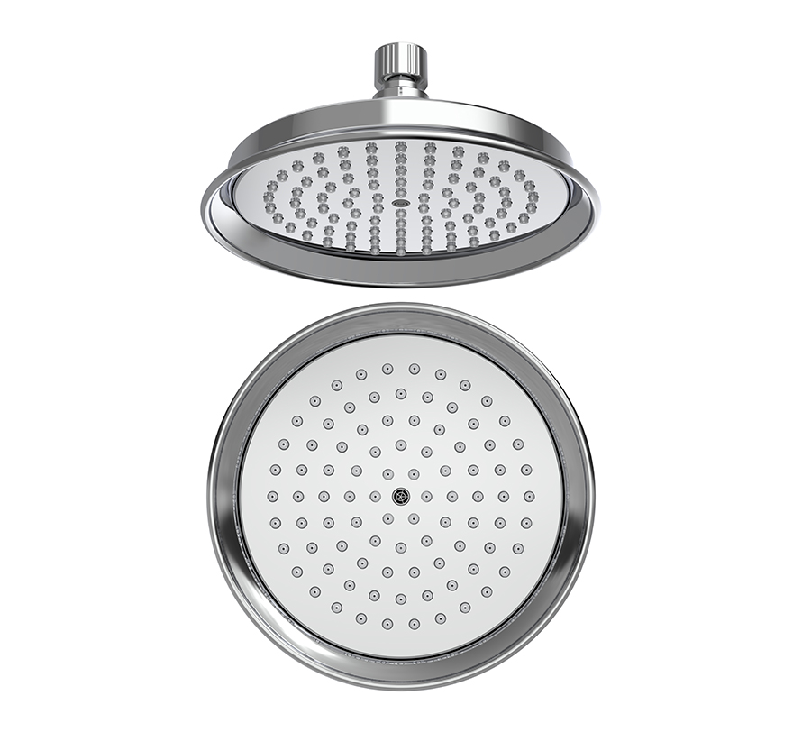 Hindware overhead shower 150mm round bell shape ABS classical air function , (F160222)