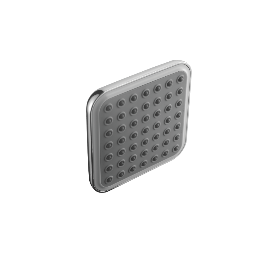 Hindware Rain Shower 100mm Grey White Square , (F160153)
