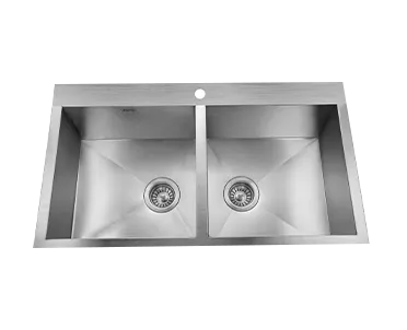 JAYNA , NOBLE SQUARE SERIES R-O Sinks with 1.0 mm , Thickness , Zero Radius & Satin Finish ,42 x 20 x 09 , JNS 4220T DB