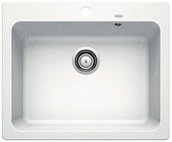 Hafele , BLANCONAYA 6-WHITE -SILG. SINK 1-BOWL , 565.71.730