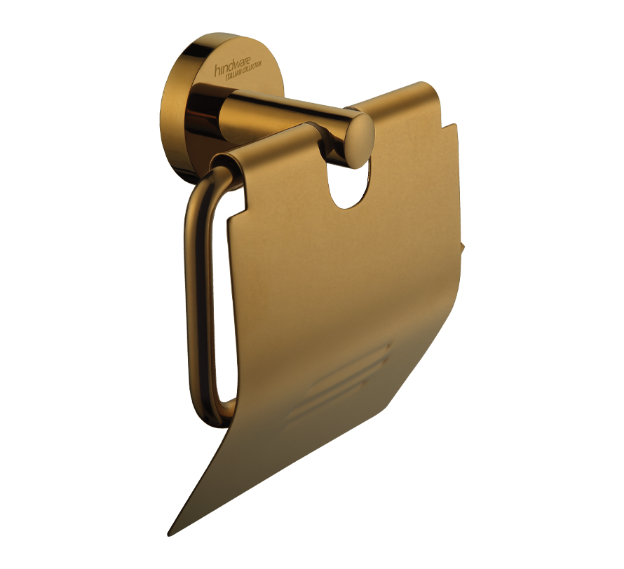Hindware , Addons & Accessories Gold , Toilet paper Holder , F880003PGD