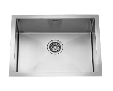 JAYNA , NOBLE SQUARE SERIES R-O Sinks with 1.0 mm , Thickness , Zero Radius & Satin Finish , 18 x 16 x 08 , JNS 1816