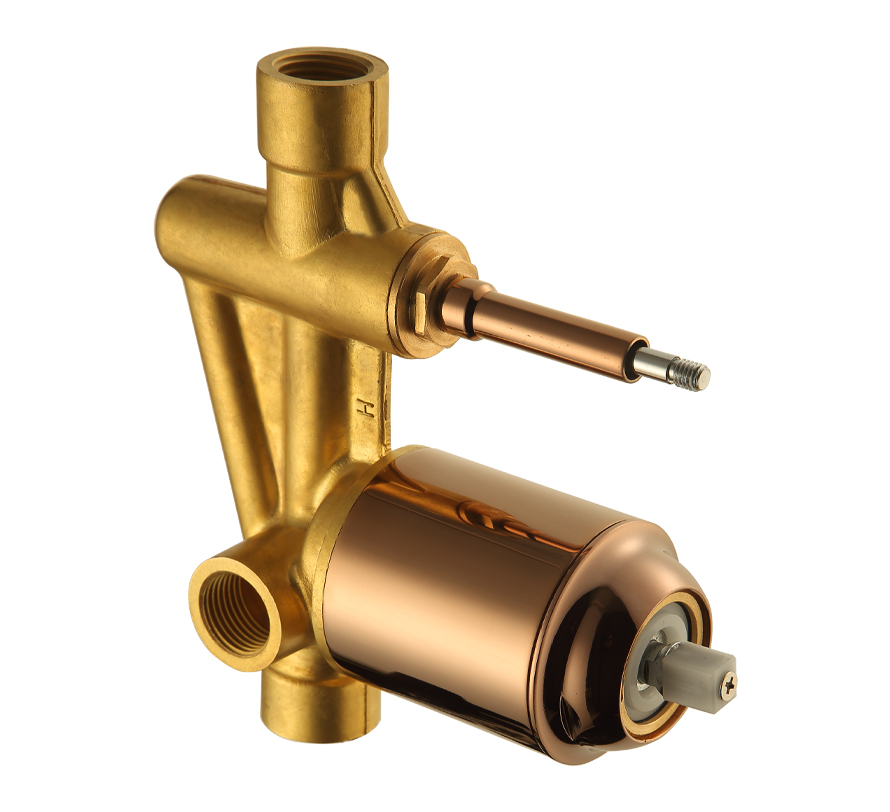 Hindware , Addons & Accessories Rose Gold , Diverter Hi Flow Body with PVD Sleeve , F850091RGD