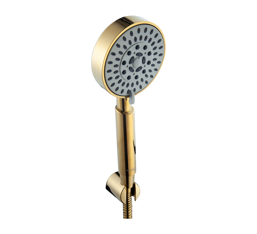 Hindware , Shower Gold , Health Faucet ABS with Hook and 1.5Mtr . SS Flexible Tube , F160173PGD