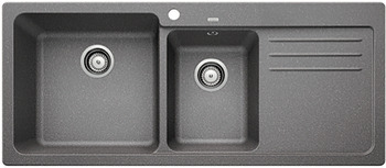 Hafele , NAYA 8S ALUMETALLIC SILG. SINK , 565.71.950
