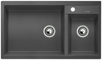 Hafele , BLANCOMETRA 9-ROCK GREY-SILG.SINK 11/2B , 565.70.552