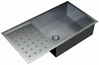 Carysil , Polo Single and Double Bowl with Drainer (1 mm) , 36 x 20 x 8 , s.s 304