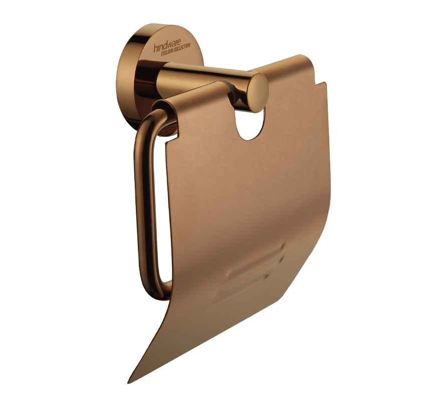 Hindware , Addons & Accessories Rose Gold , Toilet paper Holder , F880003RGD