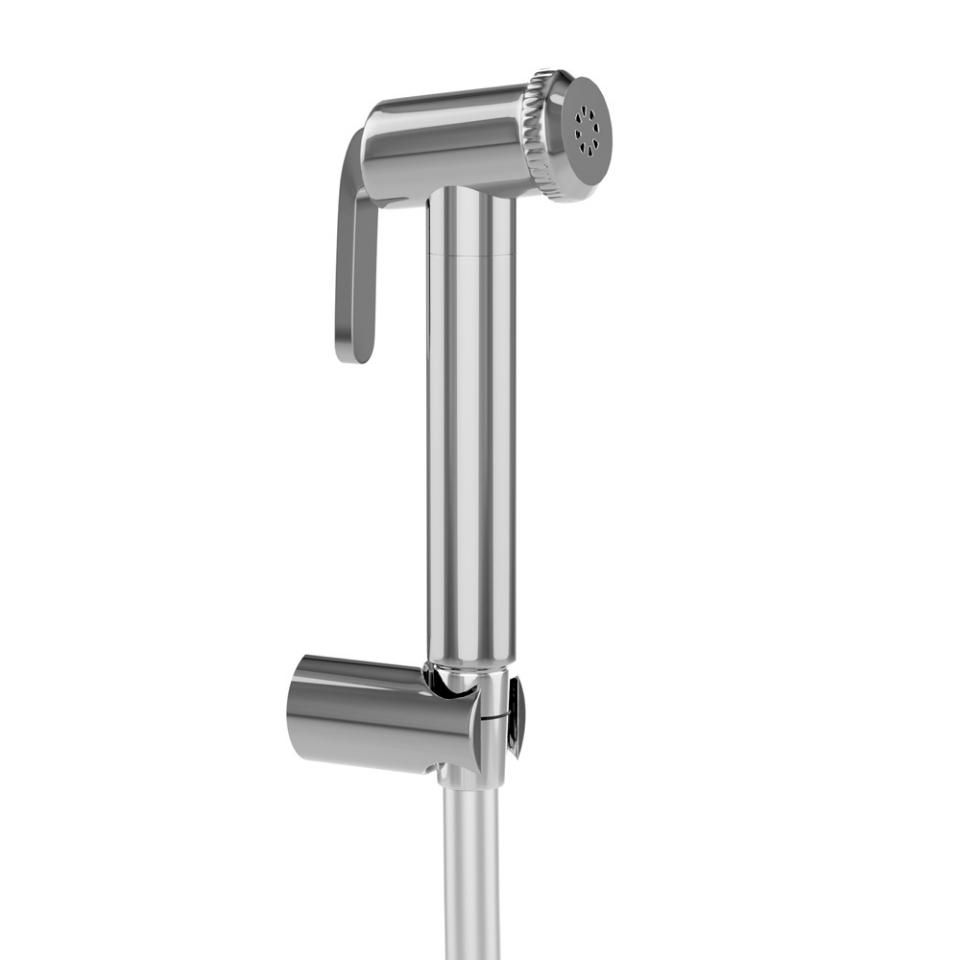 Jaquar ,Hand Shower (Health Faucet) with 1 Meter Long Easy Flex Tube in Chrome Finish & Wall Hook , ALD-565