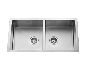 JAYNA , NOBLE SQUARE SERIES R-O Sinks with 1.0 mm , Thickness , Zero Radius & Satin Finish , 37 x 18 x 09 , JNS 3718DB 