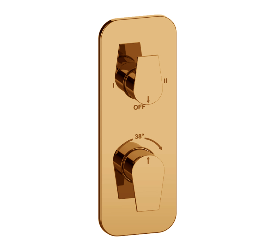 Hindware , Element Rose Gold , Exposed Kit 2 way Thermostat , F360069RGD