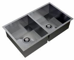 Carysil , Quadro Double Bowl (1 mm) , 45 x 20 x 9 , s.s 304